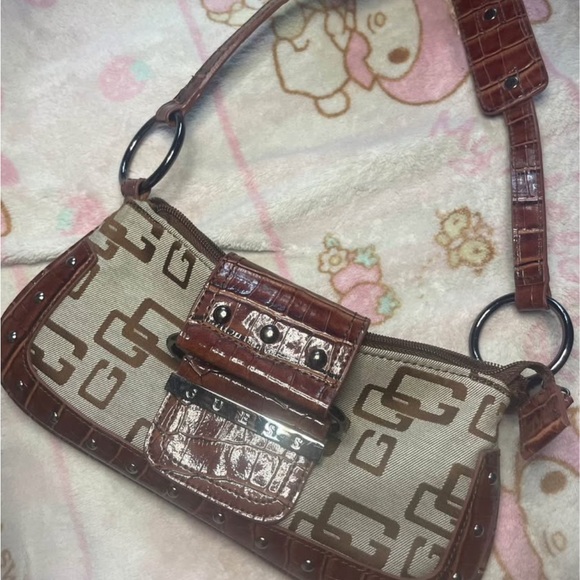 Guess Y2K alligator shoulder handbag purse - Picture 1 of 2